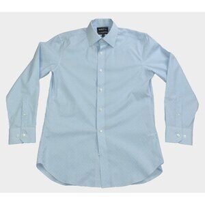 Bonobos Stretch Men's Dress Shirt 15/1/2  33 Slim Fit Collar Blue Long Sleeve